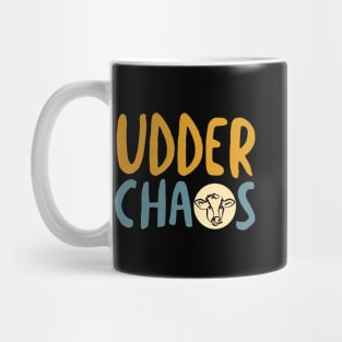 Funny Cow Pun Udder Chaos Mug